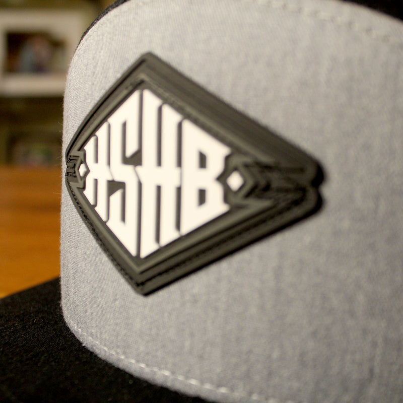 Gray on Black Flat Brim