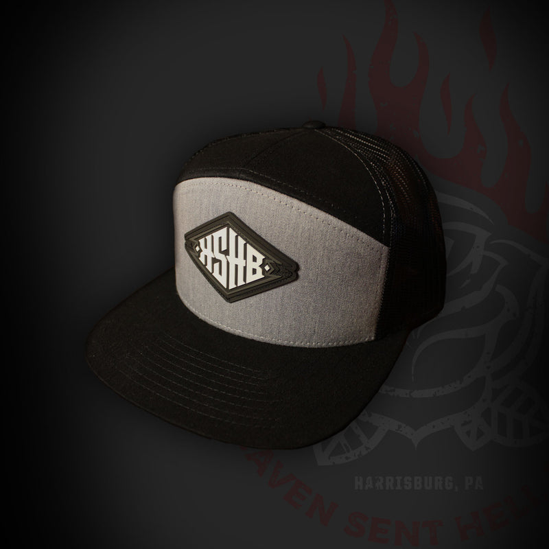 Gray on Black Flat Brim