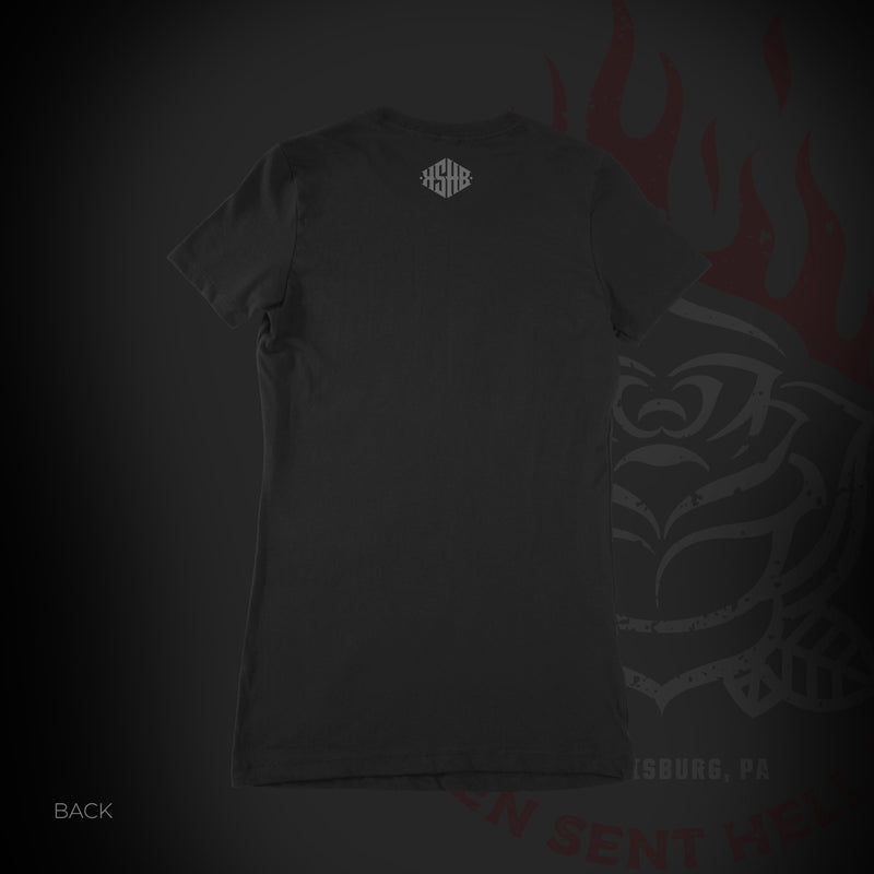 Savage Gray on Black Tee