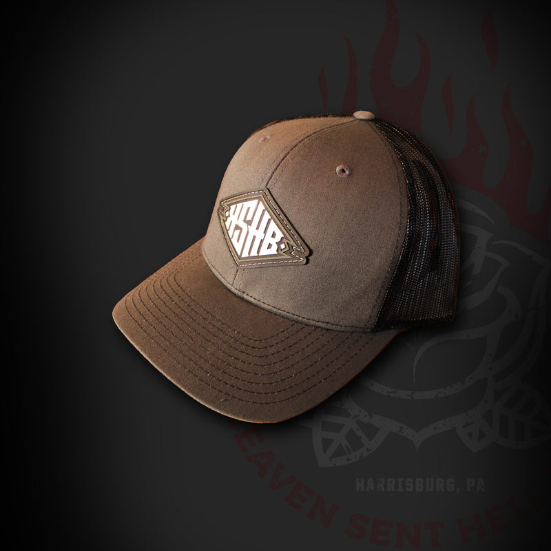 Black on Gray Trucker