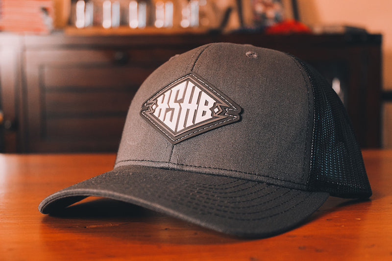 Black on Gray Trucker