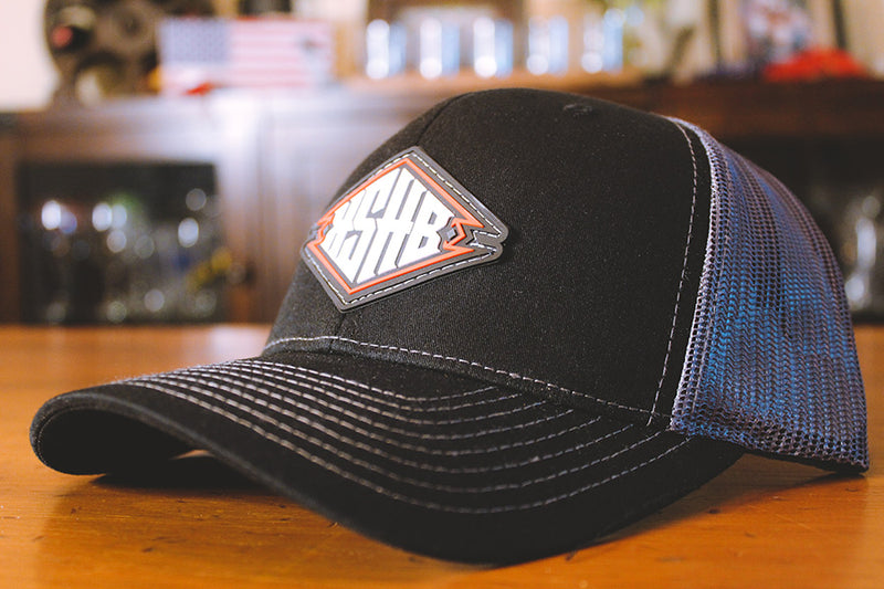 Pinstripe Black Trucker