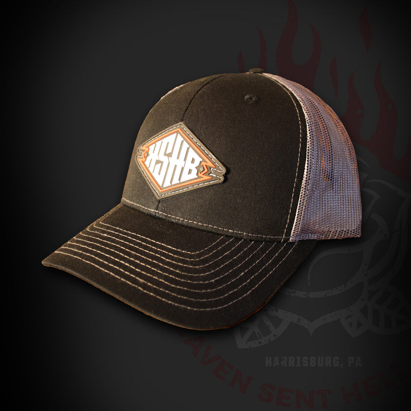 Pinstripe Black Trucker