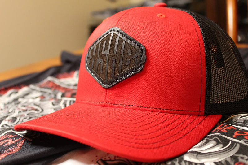 Big Red - Trucker Leather Patch Hat