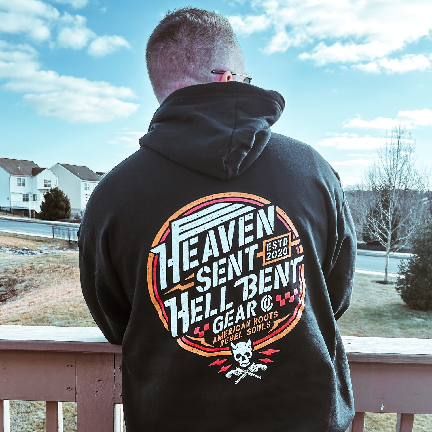 Rebel Roots Hoodie Heaven Sent Hell Bent Clothing