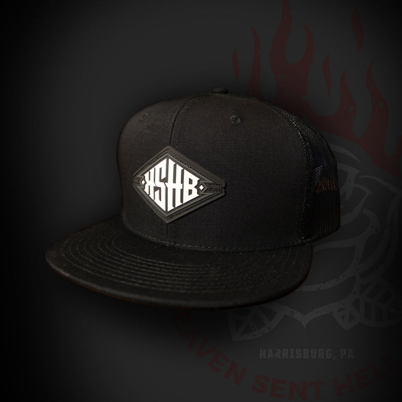 Blacked Out Flat Brim