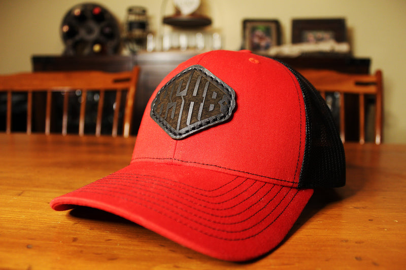 Big Red - Trucker Leather Patch Hat